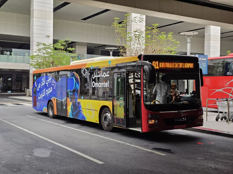 Bus A1 towards the centre