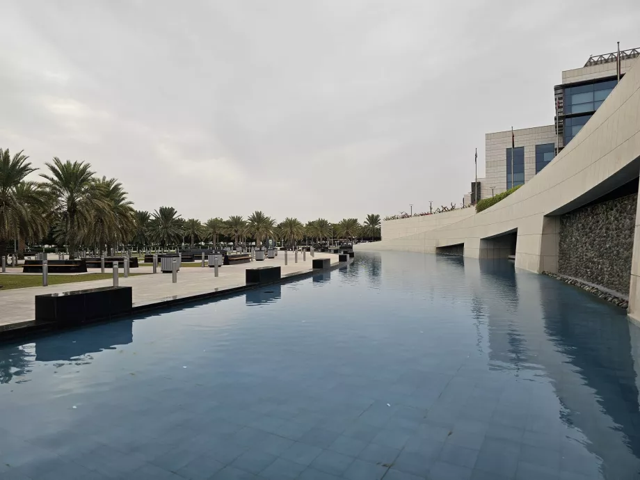 Park in front of the airport