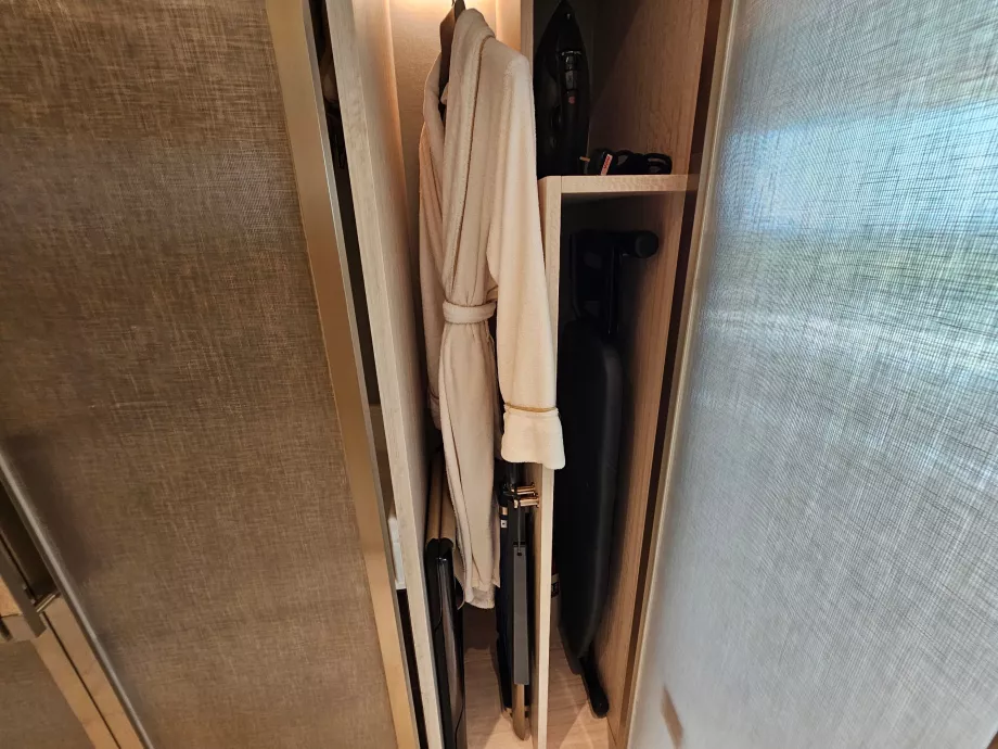Bathrobes, ironing board and other amenities