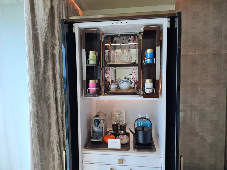 Minibar and coffee machine