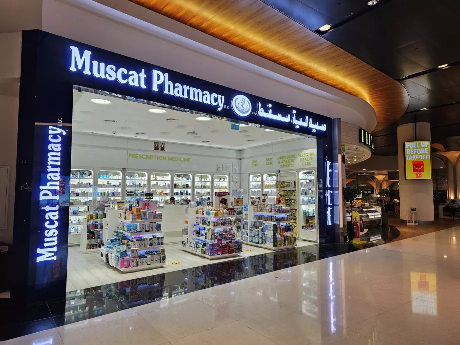 Pharmacy, transit zone