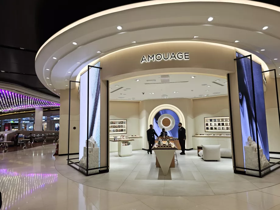 Cosmetics shop, transit zone