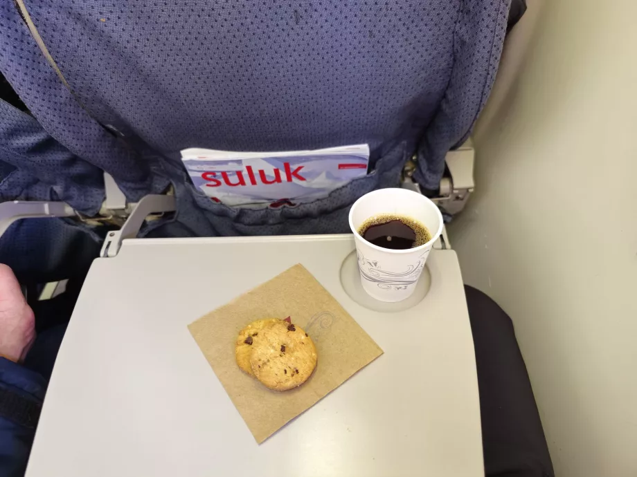 Refreshments on a domestic flight