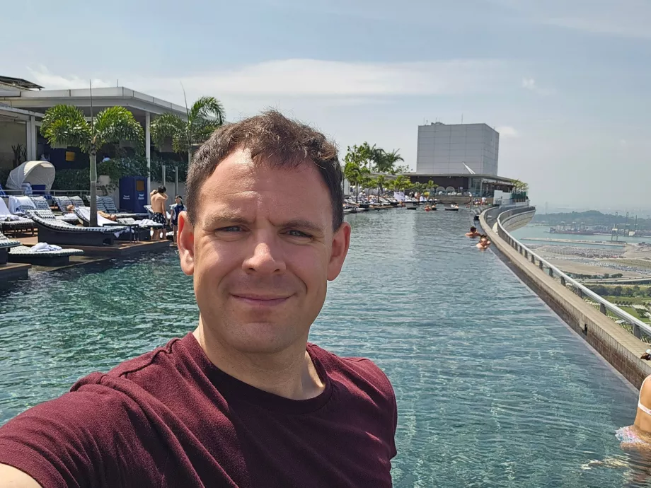 Infinity pool at Marina Bay Sands
