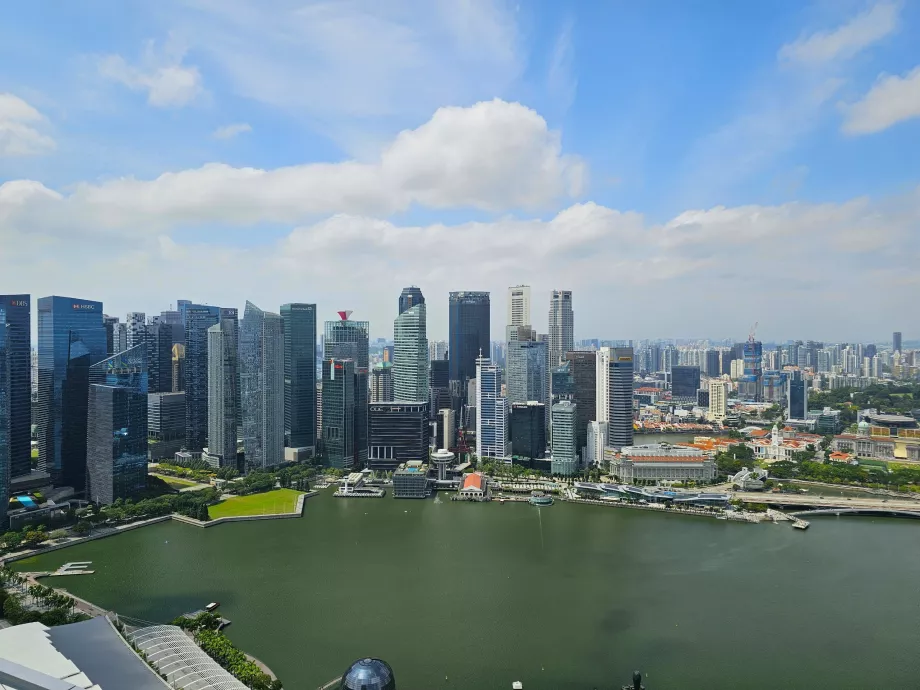 View from the MBS rooftop pool