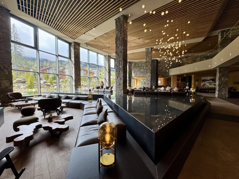 Lobby with swimming pool