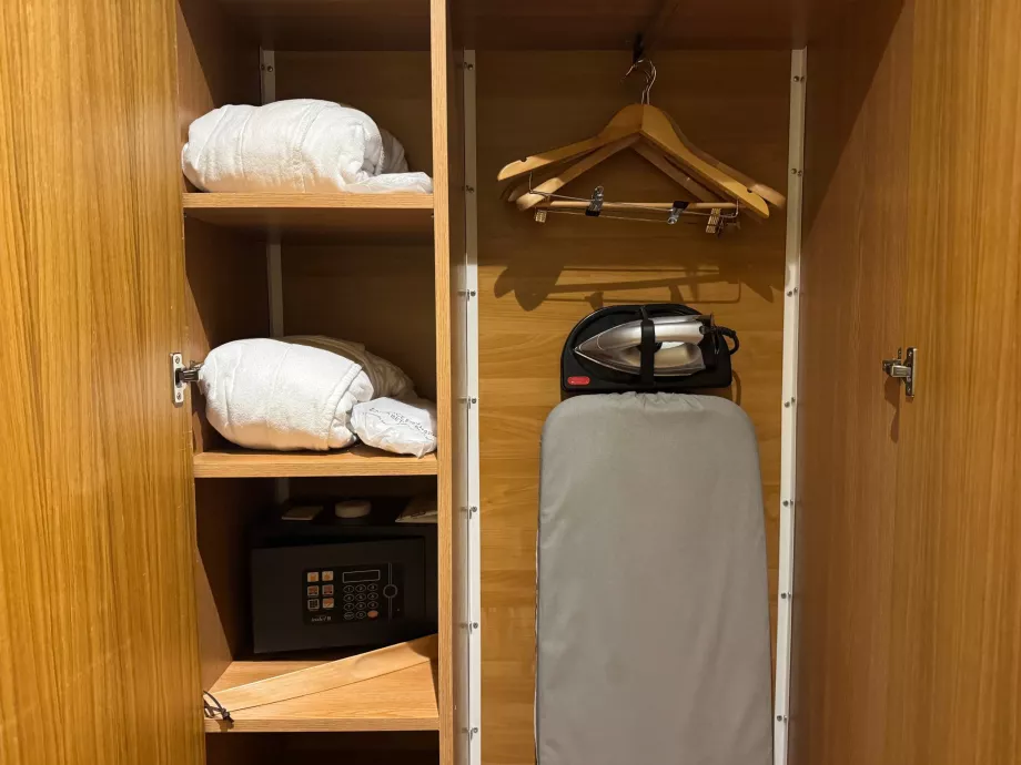 Iron, bathrobes and a safe