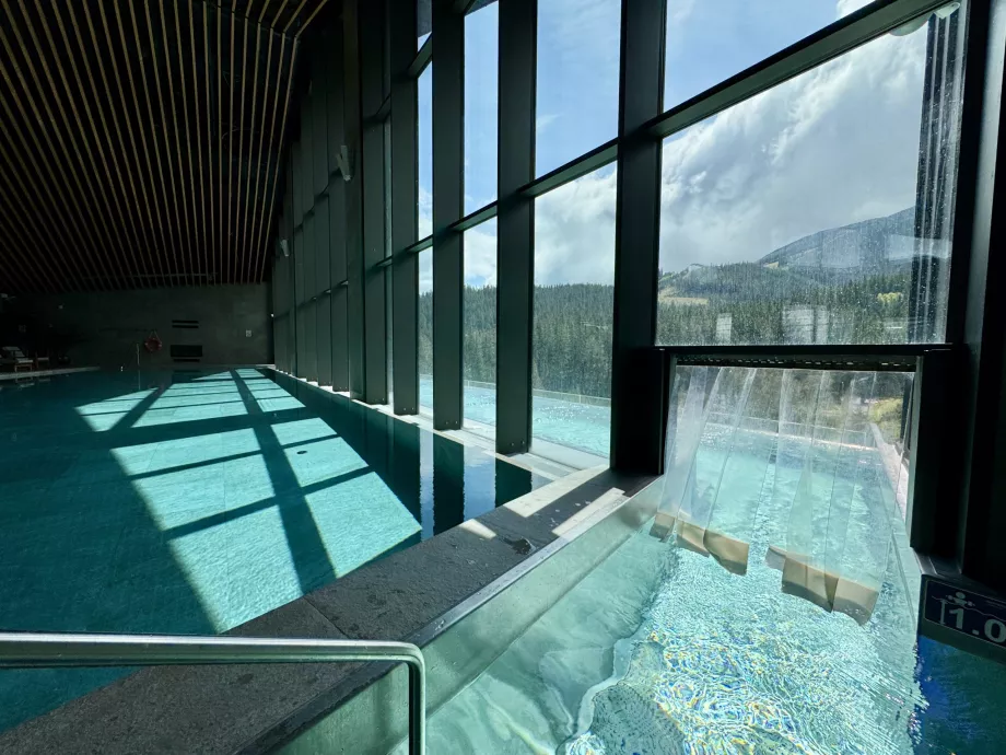 Entrance to the outdoor part of the pool