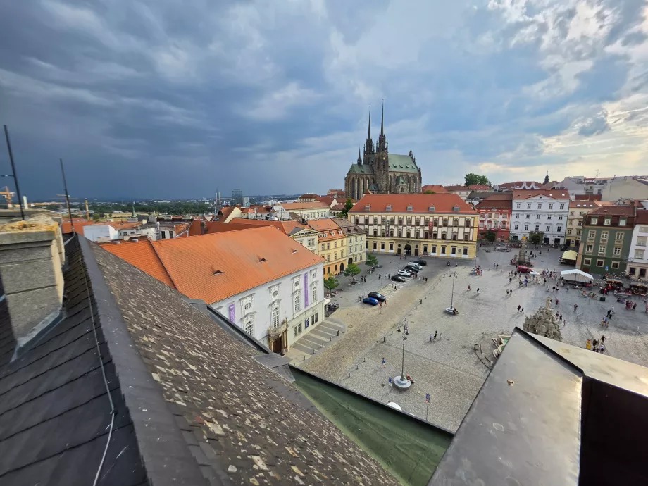 View from the balcony in the tower
