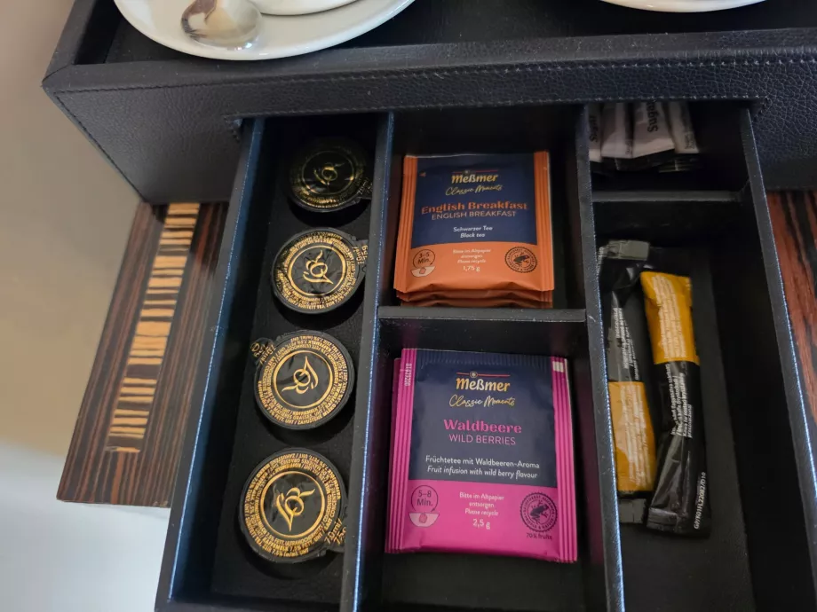 Teas and instant coffee