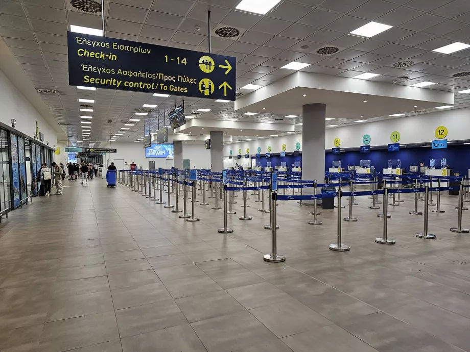 Check-in hall, CFU Airport
