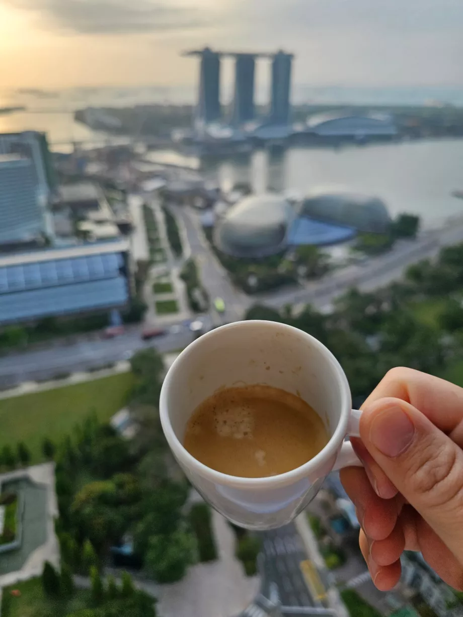Morning coffee with a view