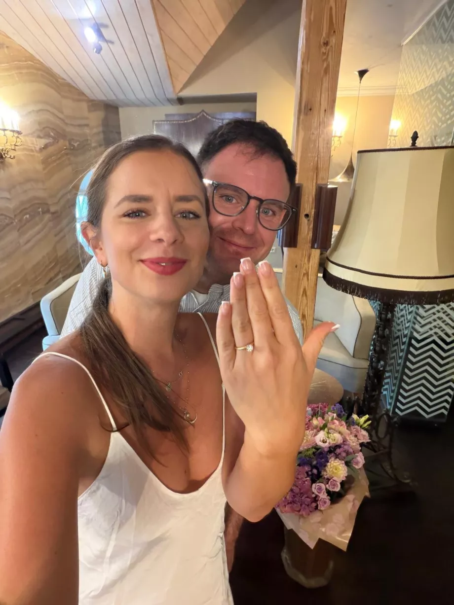 Engagement at the Onyx Tower Suite