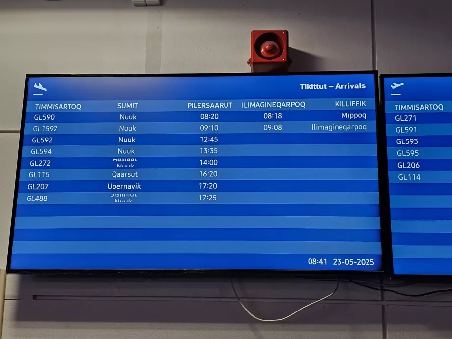 Arrival board