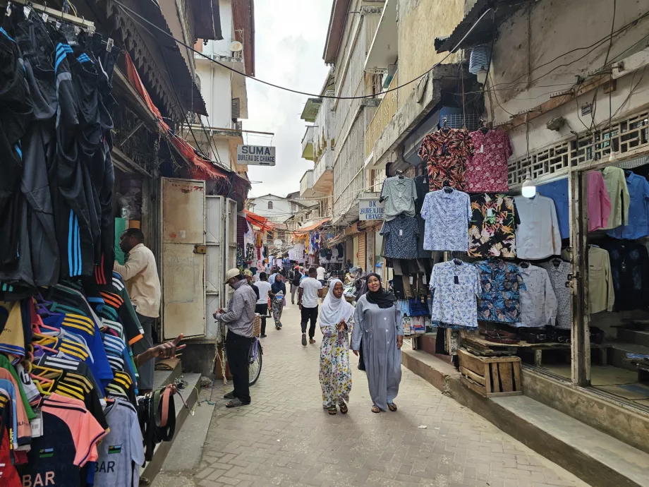 Darajani Souk, clothes for sale