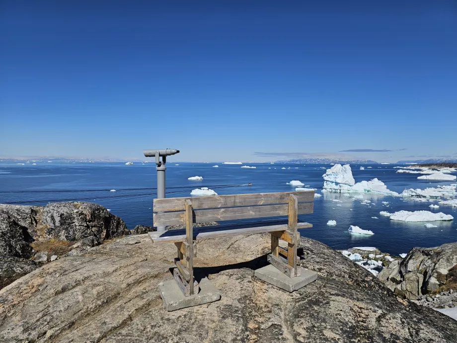 Viewpoint at the beginning of the yellow route