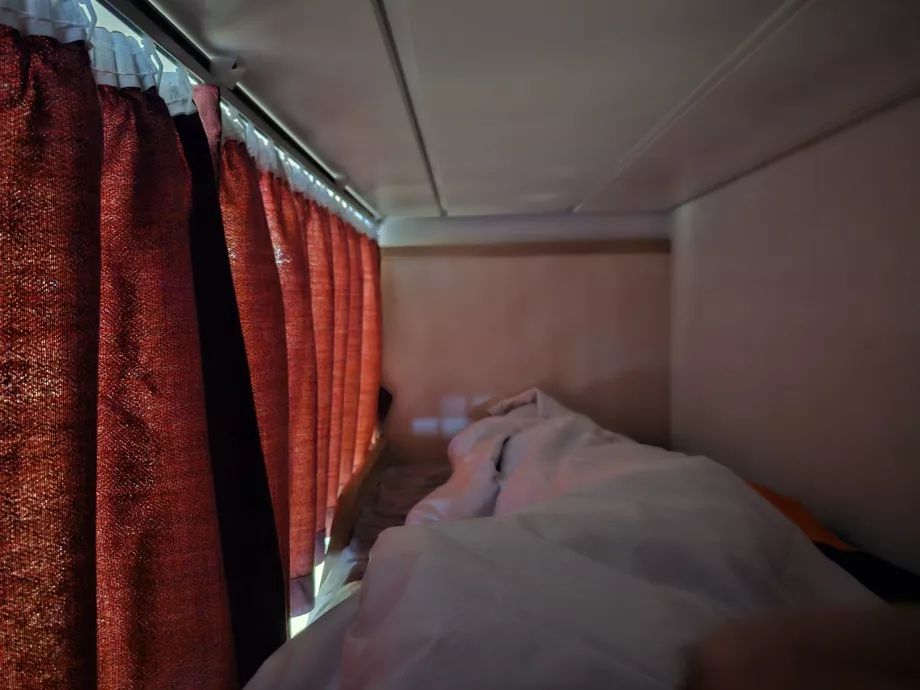 Couchette at night