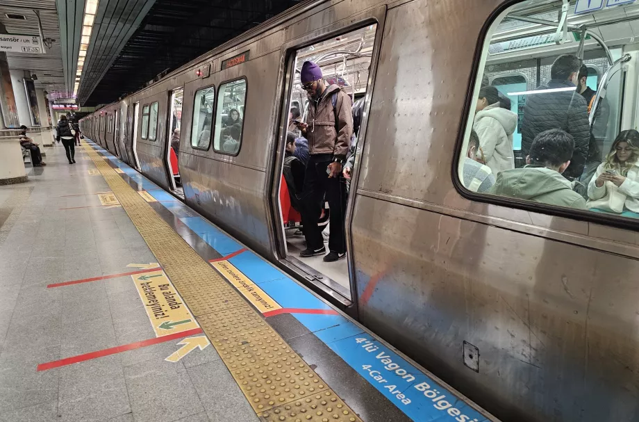 Istanbul metro train