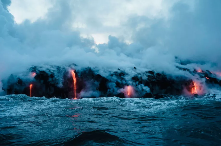 Big Island lava flows