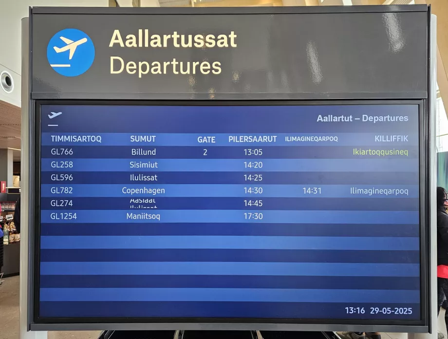 Departure board