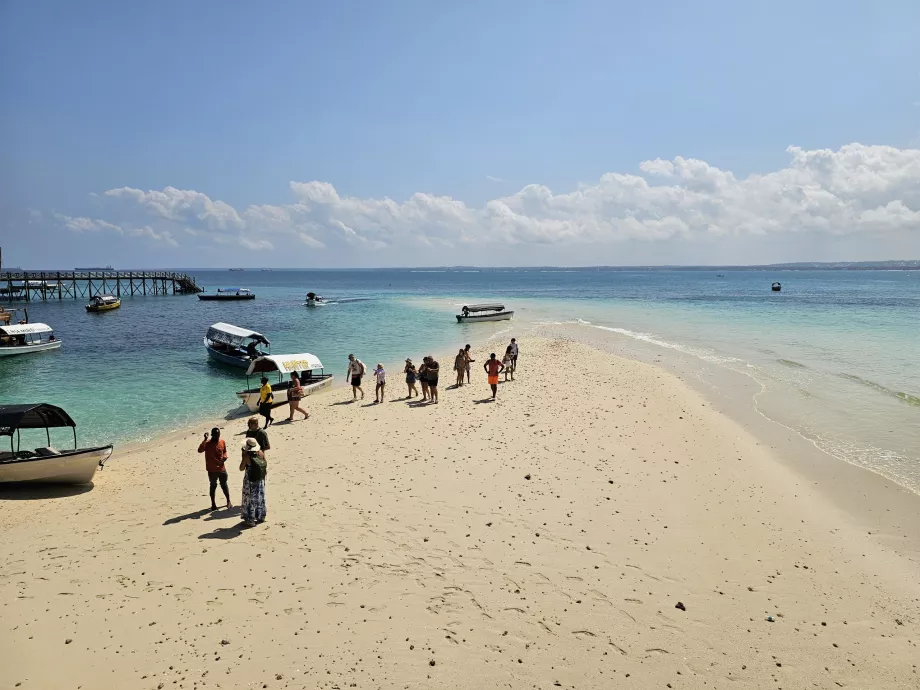 Prison Island, sandy beach