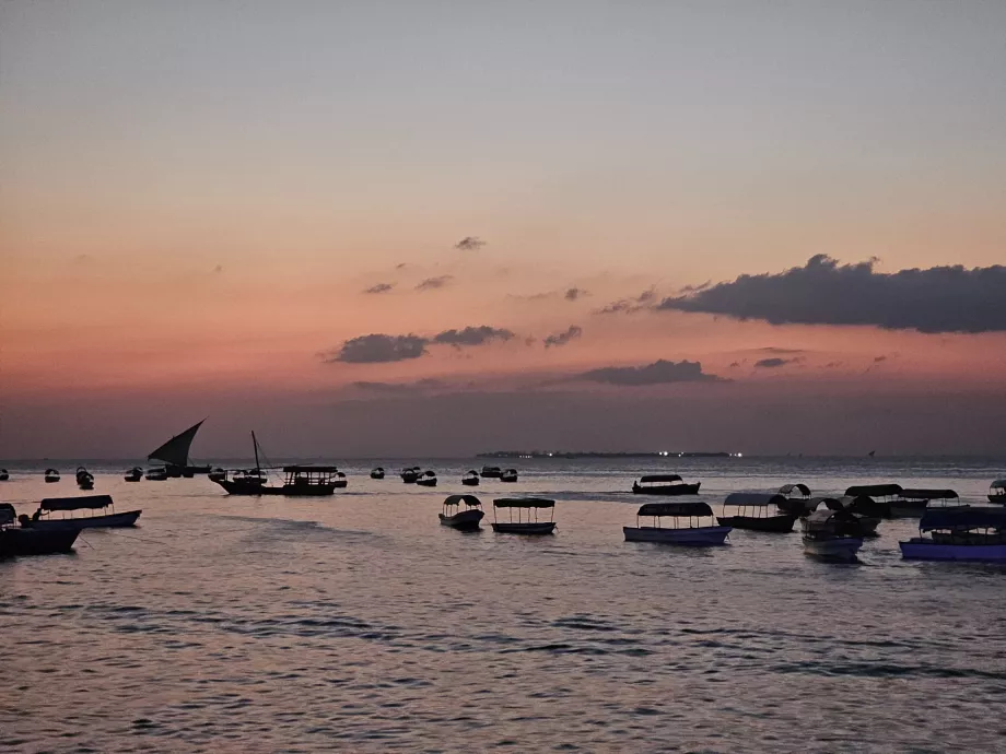 Sunset from Forodhani promenade