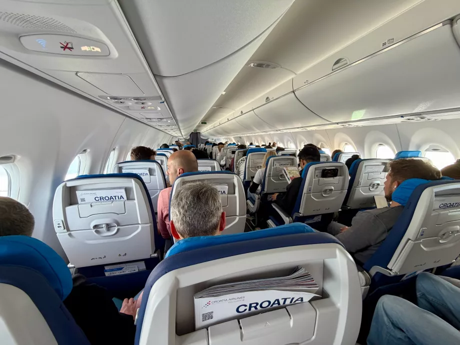 Interior of Croatia Airlines