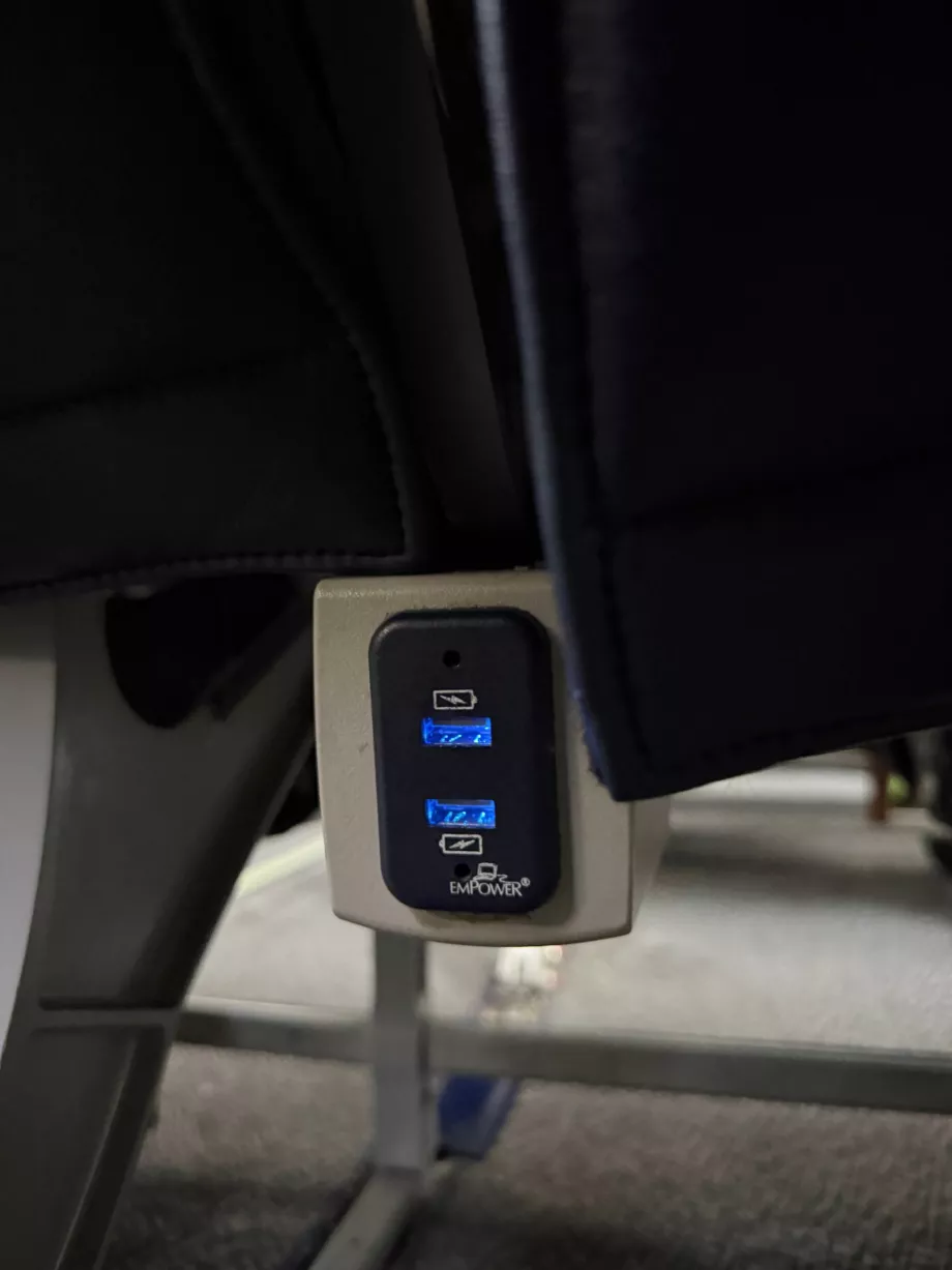 USB charging under the seats
