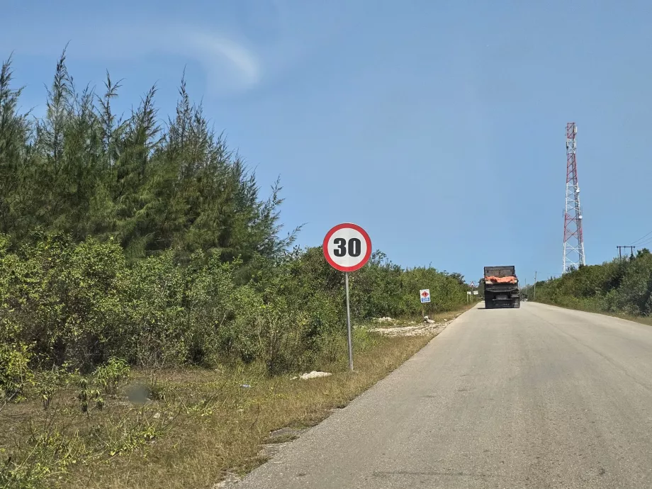 Speed limit sign