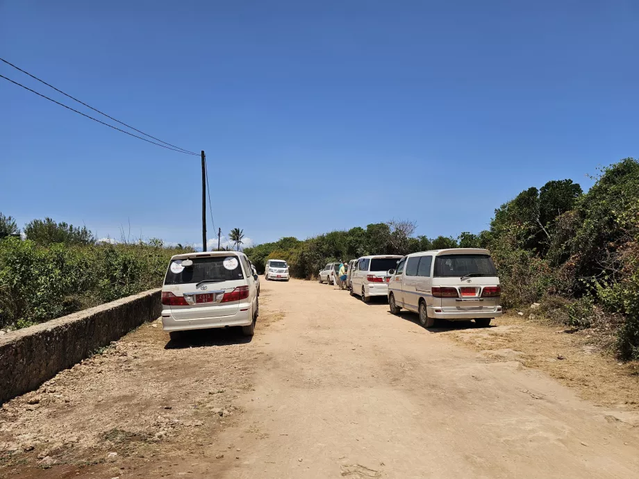 Parking at Mtende Beach