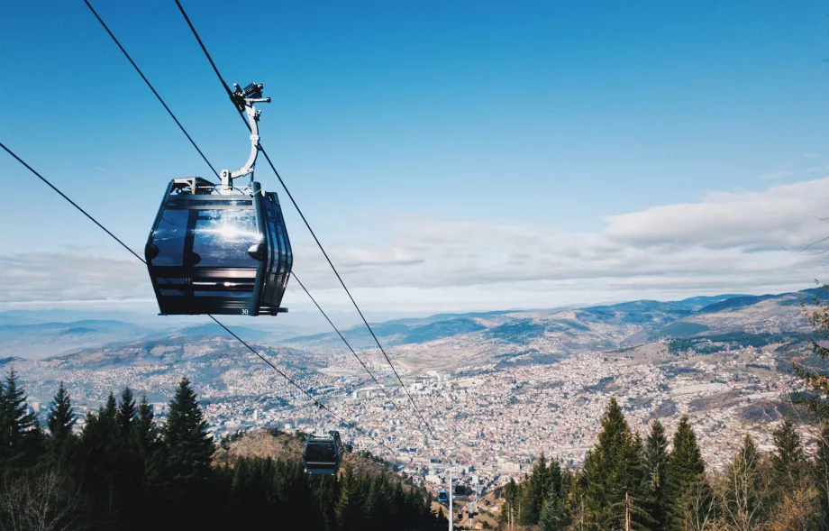 The cable car to Trebevič