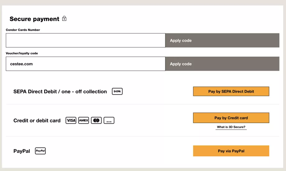 Promo code - Condor.com