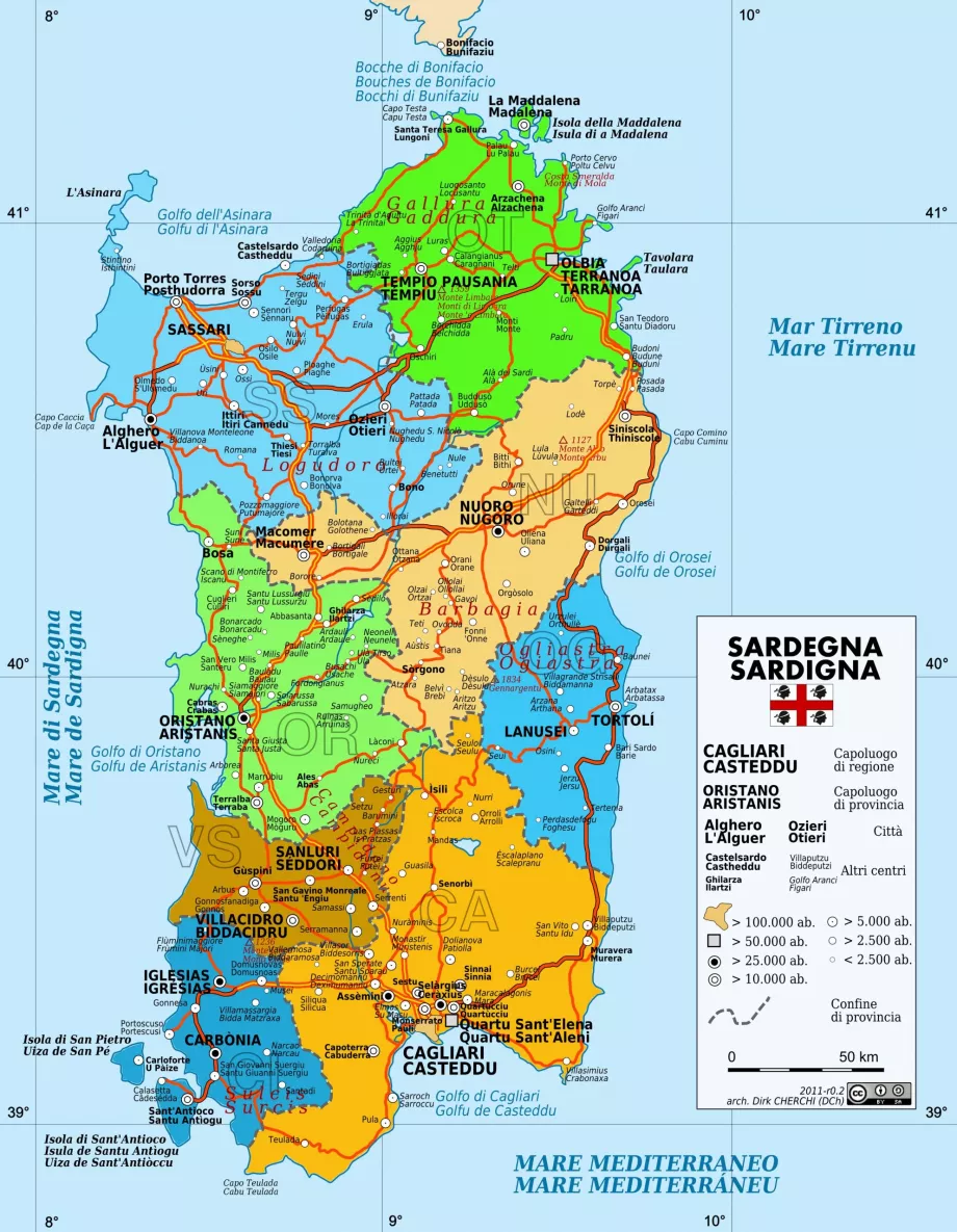 Sardinia road map