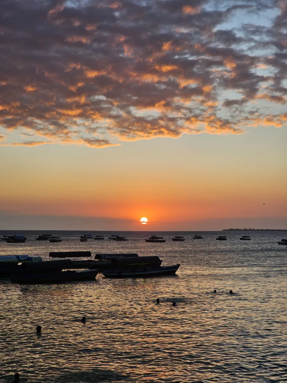 Sunset from Forodhani promenade