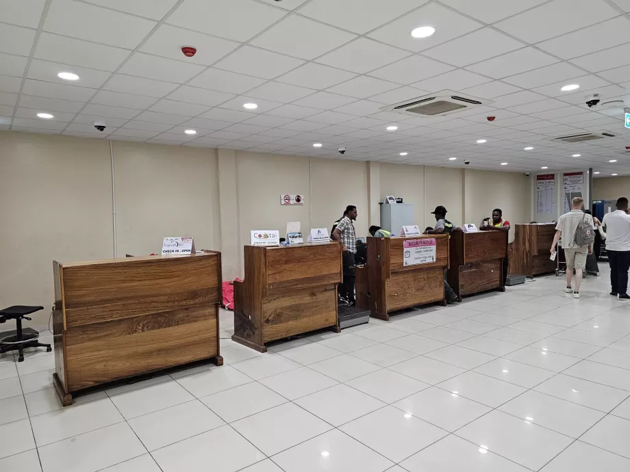 Terminal 2B, check-in counters