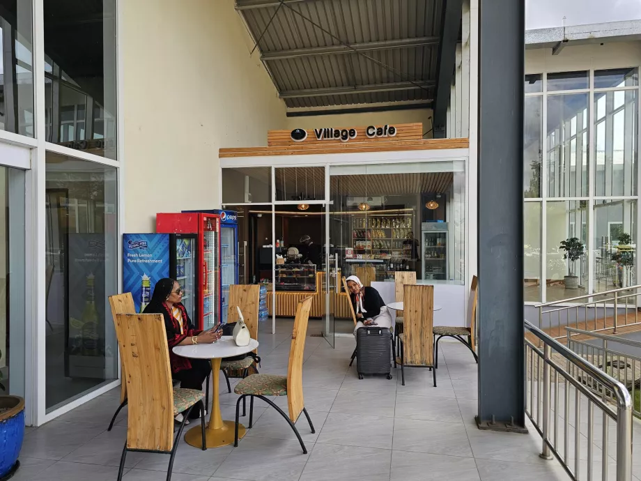 Café in the arrivals hall