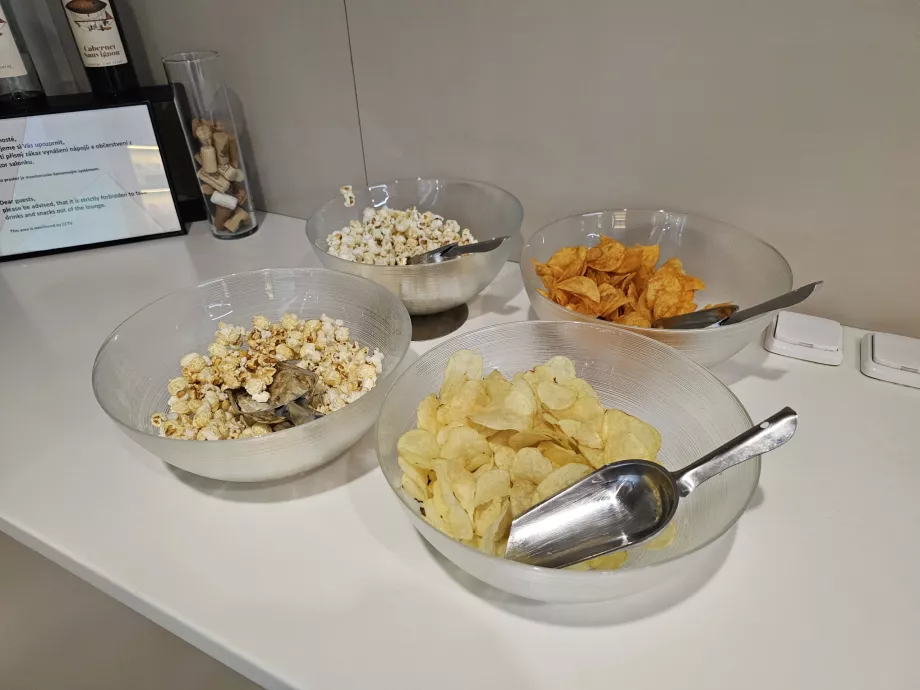 Chips and popcorn