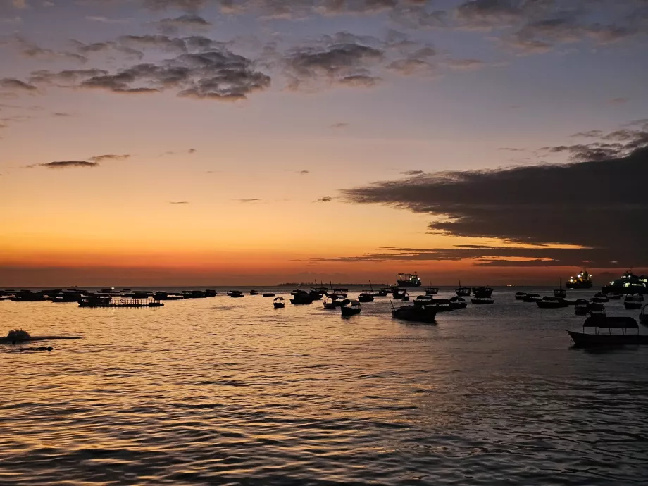 Sunset from Forodhani promenade