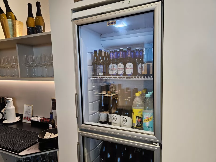 Beer and white wine