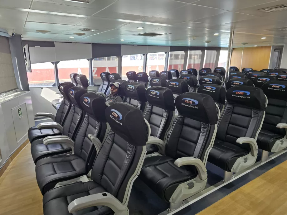 Catamaran interior