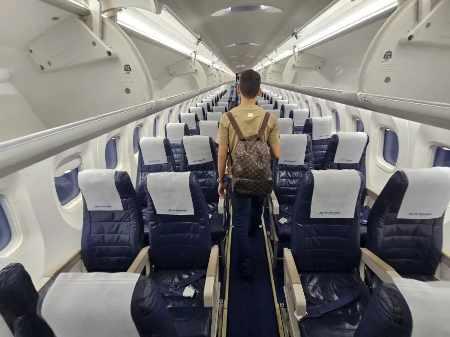 Cabin of the Bomardier Dash 400
