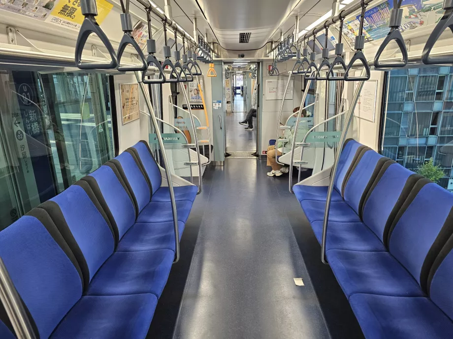 Interior of a modern automatic metro