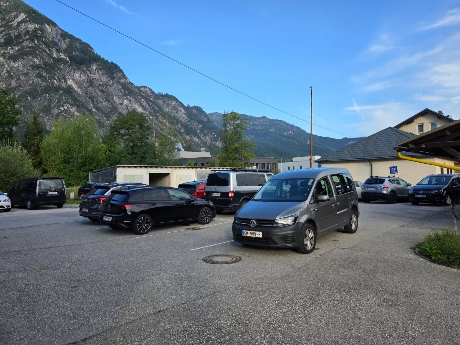 P+R car park at the railway station