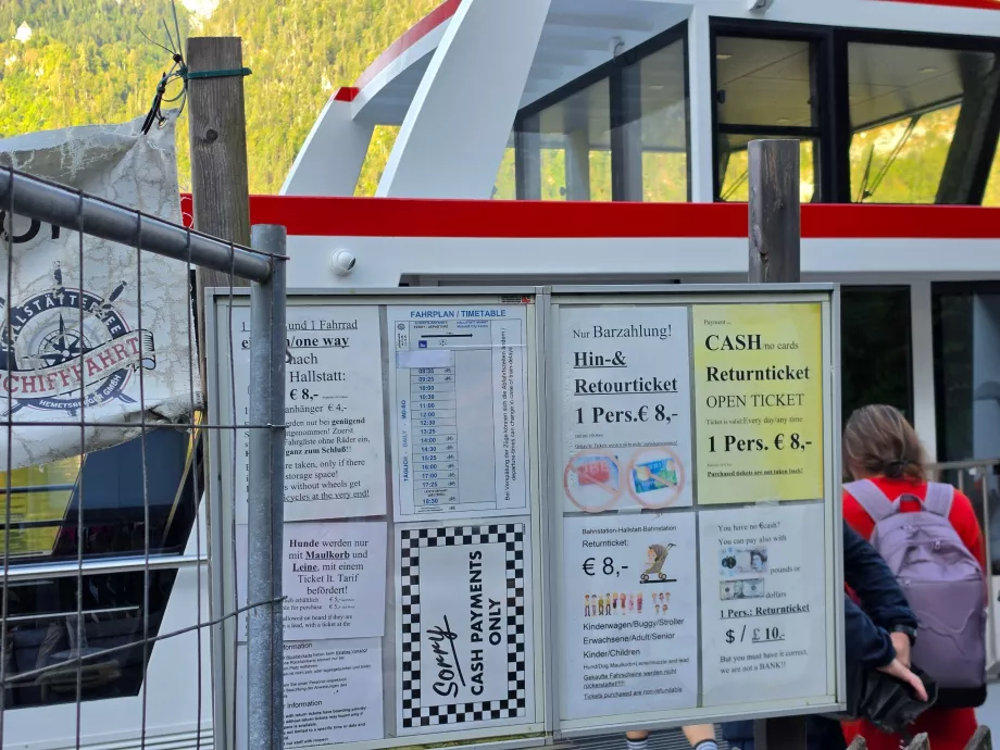 Information on ferry fares