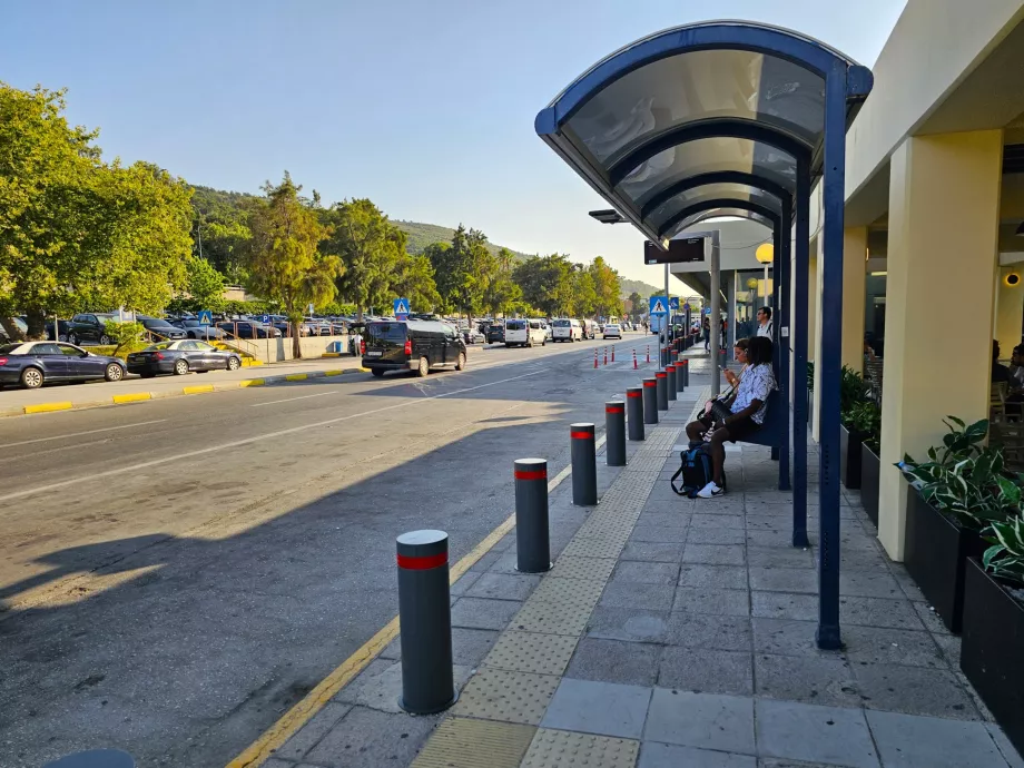 Bus stop between terminals