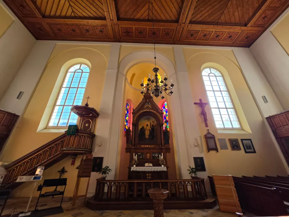 Interior of a Protestant church