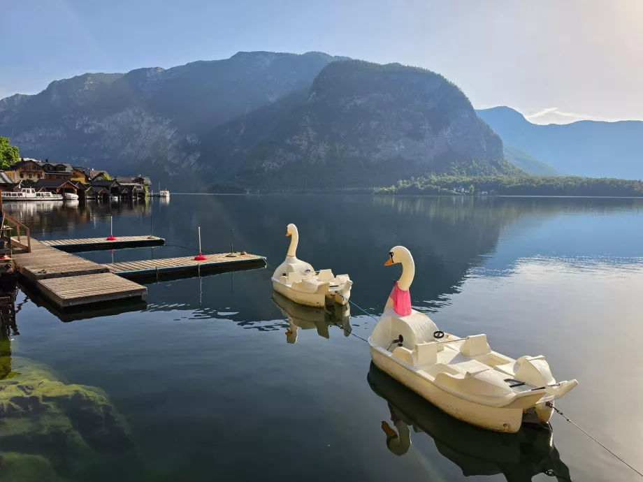 Pedal boats on Lake Hallstatt
