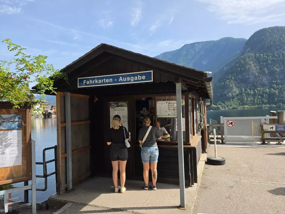 Ferry ticket sales at the railway station