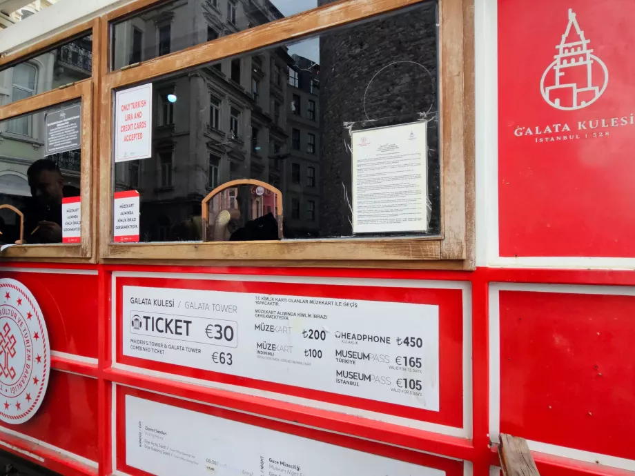Galata Tower, entrance prices