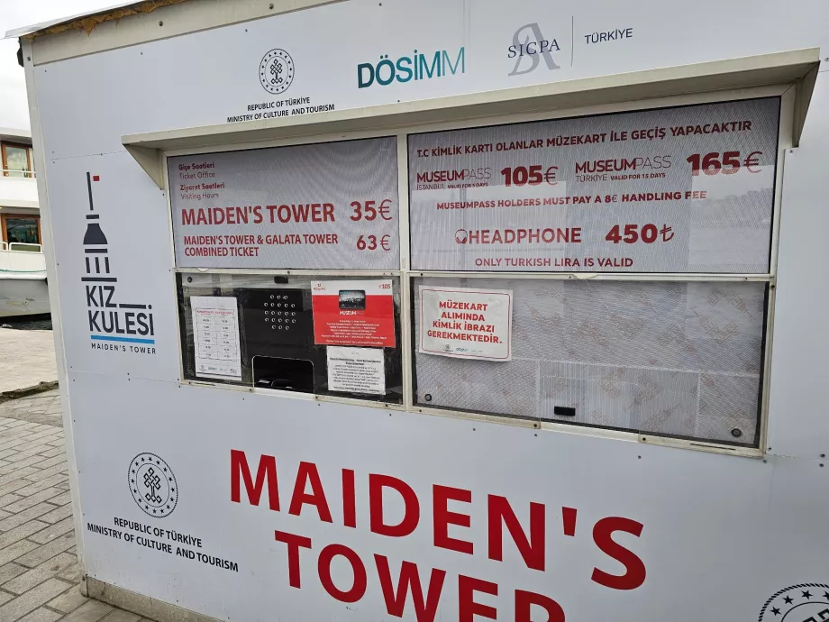 Ticket prices for the Maiden Tower